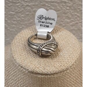 Retired Brighton Sterling Silver Ornate Engraved Signet Ring Size 6 R1230‎